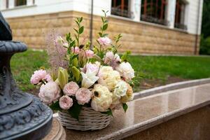 wedding bouquet of the bride photo