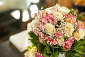 wedding bouquet of the bride photo