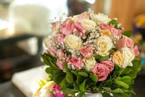 wedding bouquet of the bride photo