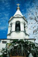 Russian orthodox church, against the sky photo