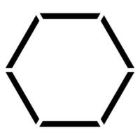 hexagon icon vector