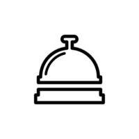 hotel bell lobby icon vector