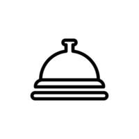 hotel bell lobby icon vector