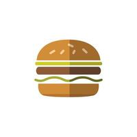 hamburguesa icono diseño vector
