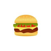 hamburguesa icono diseño vector