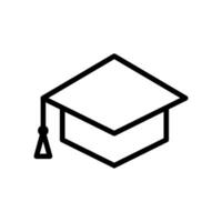 graduation hat icon vector