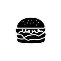 hamburguesa icono diseño vector