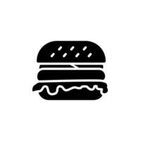 hamburguesa icono diseño vector