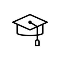 graduation hat icon vector