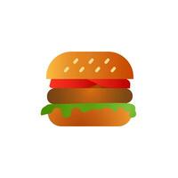 hamburguesa icono diseño vector