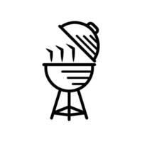 parrilla icono diseño vector