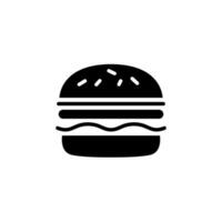 hamburguesa icono diseño vector