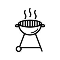 parrilla icono diseño vector