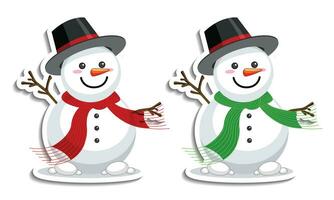 Snowman Christmas Graphic Creepy Clip Art Vector Design, 100 vector illustration design.