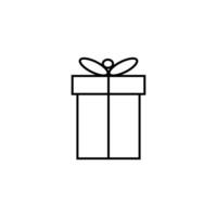 vector de icono de caja de regalo