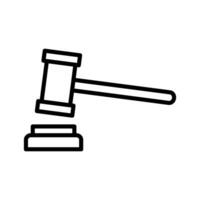 gavel law icon design vector template