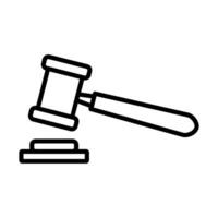 gavel law icon design vector template