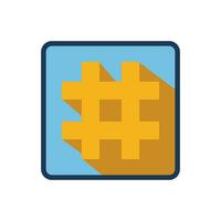hashtag icon design vector template