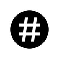 hashtag icon design vector template