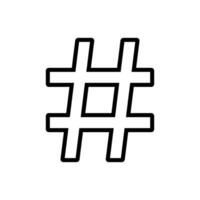 hashtag icon design vector template
