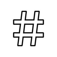 hashtag icon design vector template