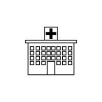 vector de icono de hospital