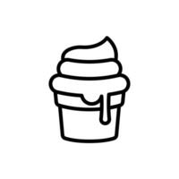 hielo crema icono diseño vector