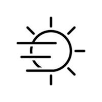 fog day icon vector