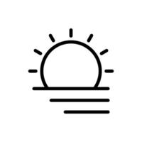 fog day icon vector