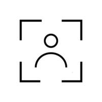 focus icon design vector template