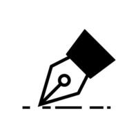 fountain pen icon vector