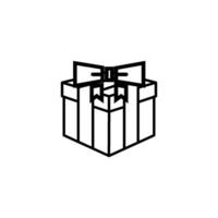 vector de icono de caja de regalo