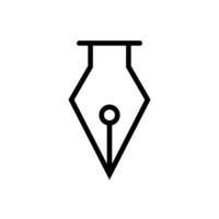 fountain pen icon vector