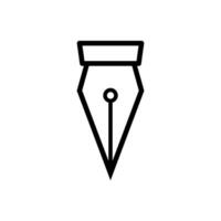 fountain pen icon vector