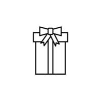 vector de icono de caja de regalo