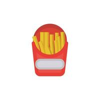 amigo papas fritas icono diseño vector