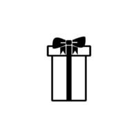 vector de icono de caja de regalo