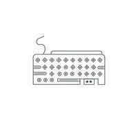 teclado icono plano estilo tecnología diseño modelo. vector elemento lata ser utilizar para móvil dispositivo, computadora o sitios web