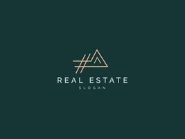 Real estate logo modern Minimal awesome trendy vector template. Simple line art Design for Home construction Building property. Can be use for company, apartment, business.