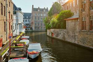 Famous place in Bruges, Belgium photo