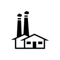 factory icon design vector