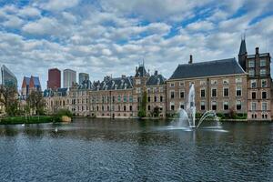 Hofvijver lake and Binnenhof , The Hague photo