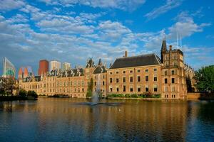 Hofvijver lake and Binnenhof , The Hague photo