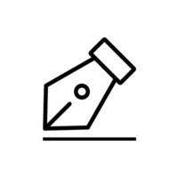 fountain pen icon vector