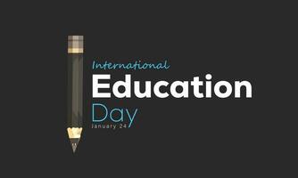 International Education Day. background, banner, card, poster, template. Vector illustration.