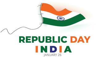 Republic day of India. background, banner, card, poster, template. Vector illustration.