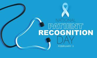 National Patient Recognition Day. background, banner, card, poster, template. Vector illustration.