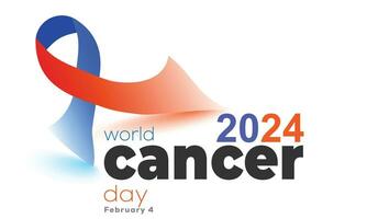world cancer day. background, banner, card, poster, template. Vector illustration.
