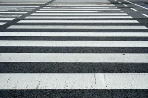 Crosswalk pedestrian crossing in the street photo