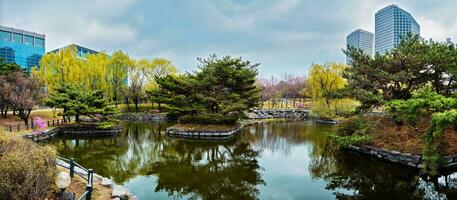 Yeouido Park in Seoul, Korea photo